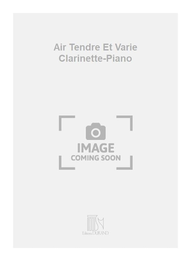 Air Tendre Et Varie Clarinette-Piano